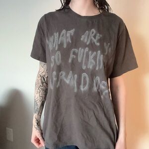 Edgy Charcoal Graphic tee